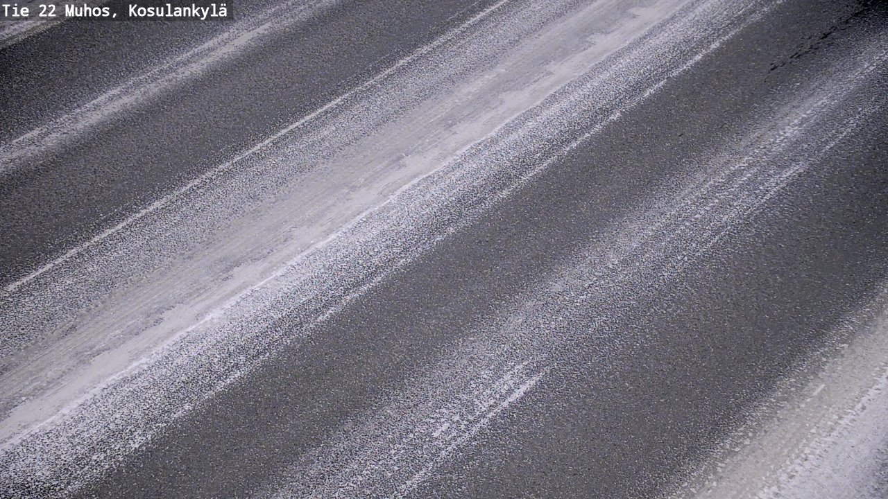 Weather Camera Image Road 22 Muhos, Kosulankylä, Muhos, Pohjois-Pohjanmaa