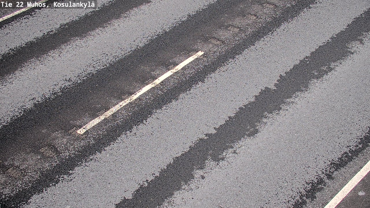 Weather Camera Image Road 22 Muhos, Kosulankylä, Muhos, Pohjois-Pohjanmaa
