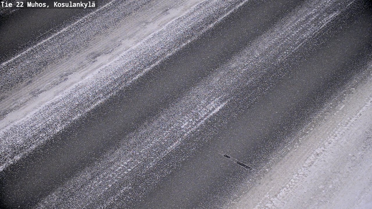 Weather Camera Image Väg 22 Muhos, Kosulankylä, Muhos, Pohjois-Pohjanmaa