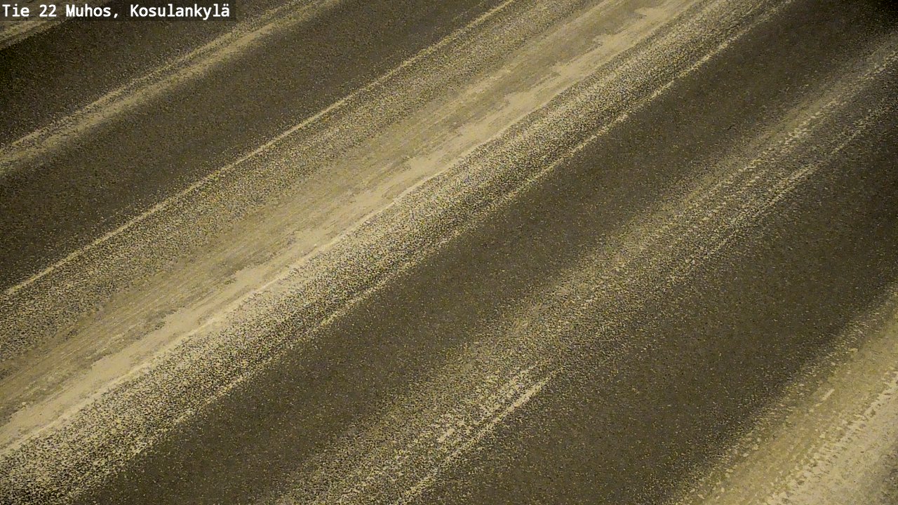 Weather Camera Image Road 22 Muhos, Kosulankylä, Muhos, Pohjois-Pohjanmaa