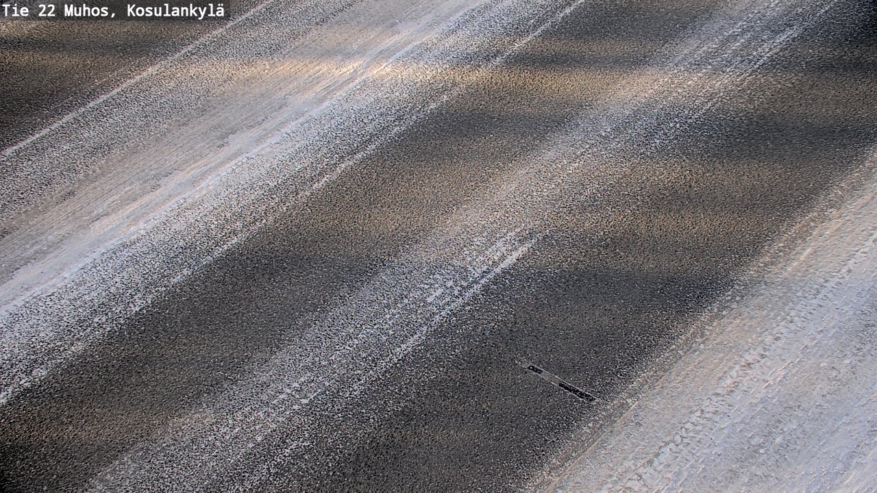Weather Camera Image Road 22 Muhos, Kosulankylä, Muhos, Pohjois-Pohjanmaa