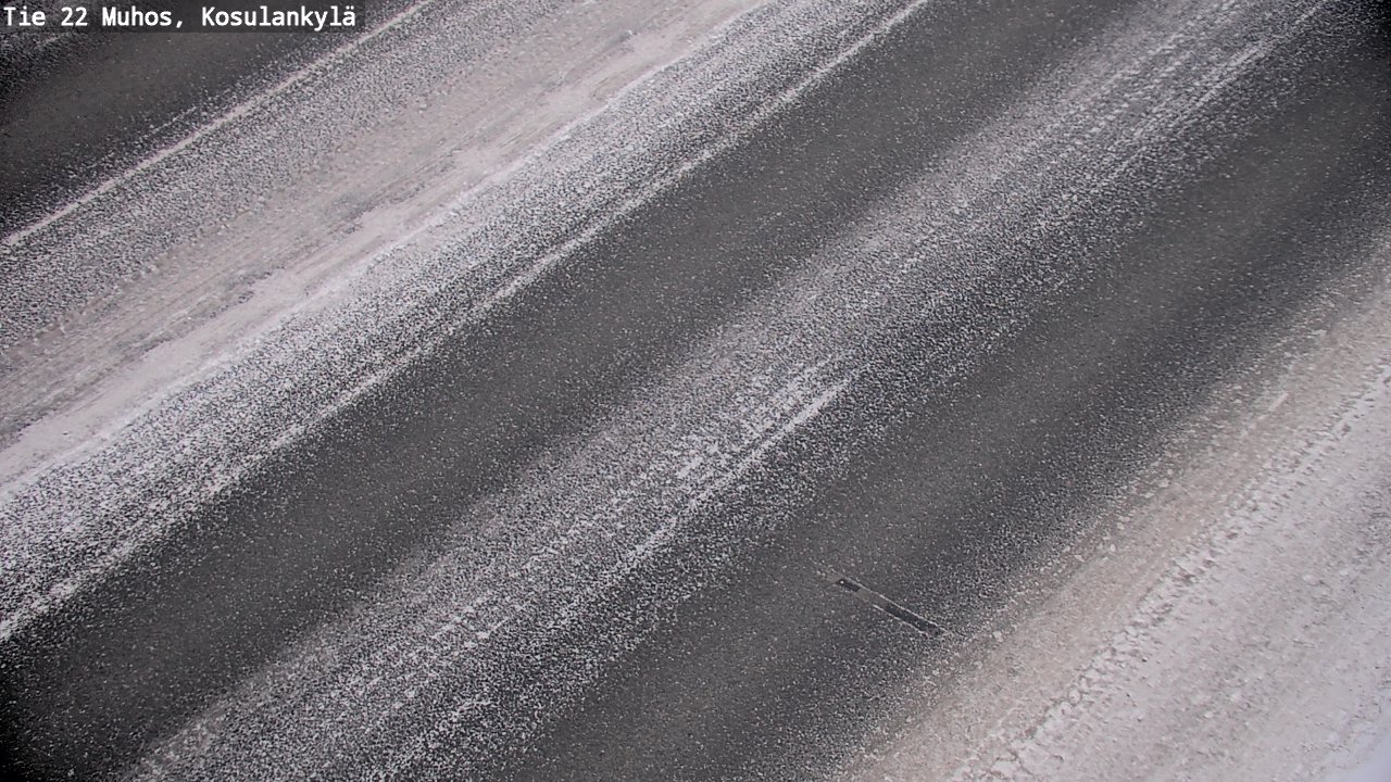 Weather Camera Image Väg 22 Muhos, Kosulankylä, Muhos, Pohjois-Pohjanmaa
