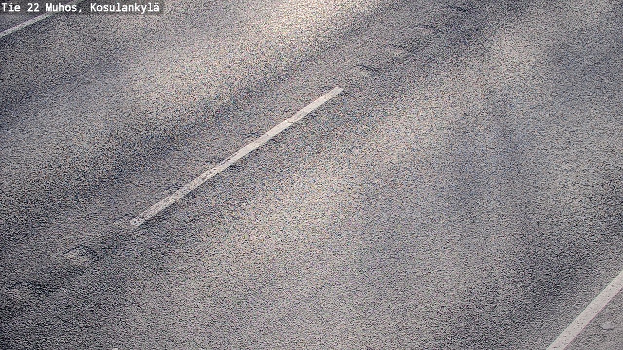 Weather Camera Image Väg 22 Muhos, Kosulankylä, Muhos, Pohjois-Pohjanmaa