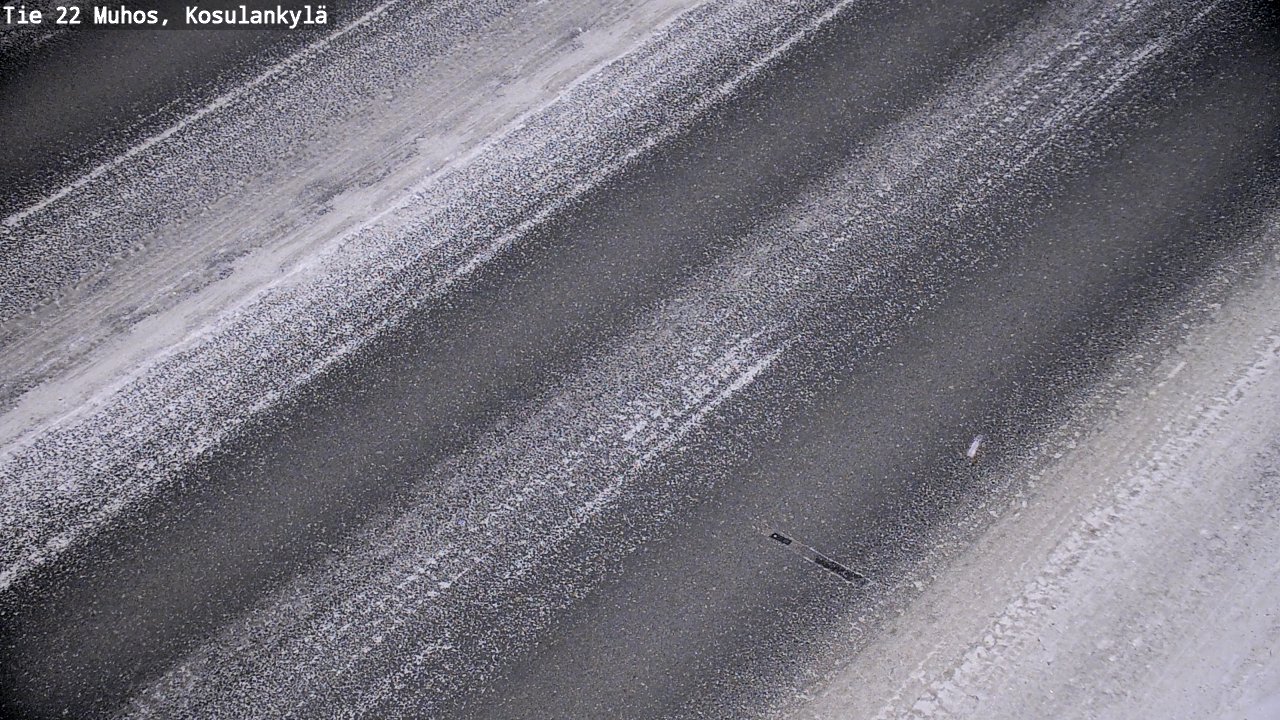 Weather Camera Image Väg 22 Muhos, Kosulankylä, Muhos, Pohjois-Pohjanmaa