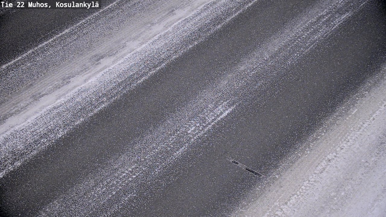 Weather Camera Image Road 22 Muhos, Kosulankylä, Muhos, Pohjois-Pohjanmaa