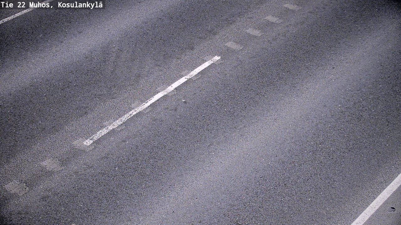 Weather Camera Image Väg 22 Muhos, Kosulankylä, Muhos, Pohjois-Pohjanmaa
