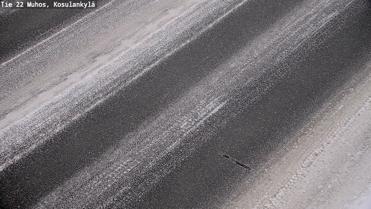Weather Camera Image Väg 22 Muhos, Kosulankylä, Muhos, Pohjois-Pohjanmaa
