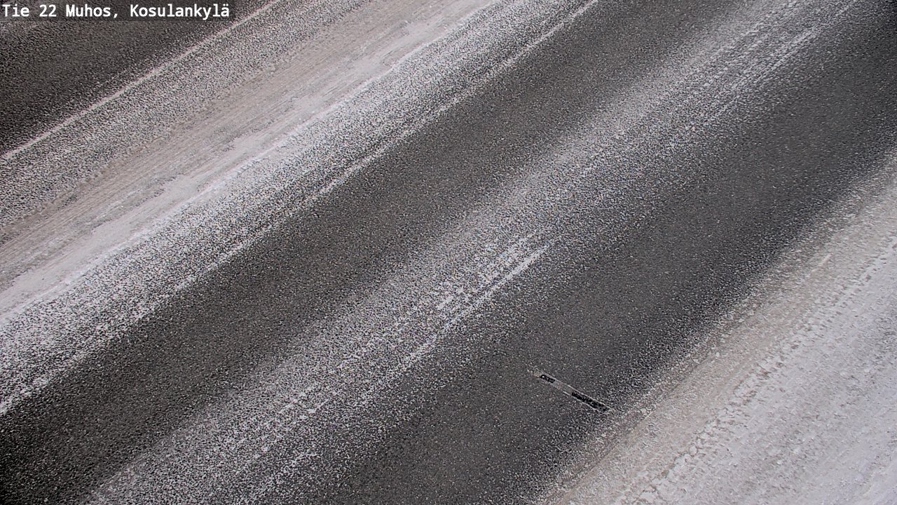 Weather Camera Image Road 22 Muhos, Kosulankylä, Muhos, Pohjois-Pohjanmaa