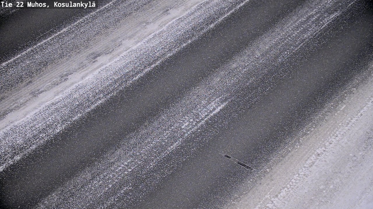 Weather Camera Image Väg 22 Muhos, Kosulankylä, Muhos, Pohjois-Pohjanmaa
