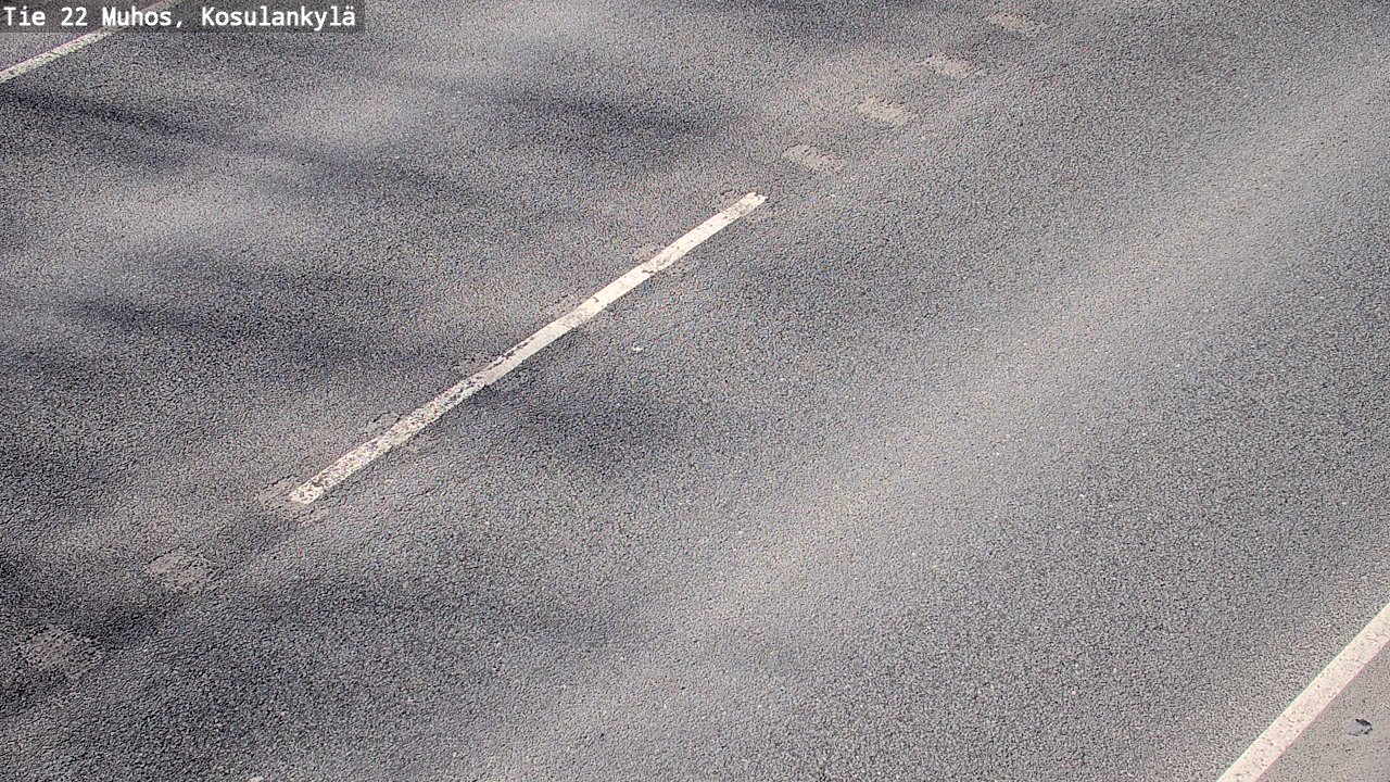 Weather Camera Image Väg 22 Muhos, Kosulankylä, Muhos, Pohjois-Pohjanmaa