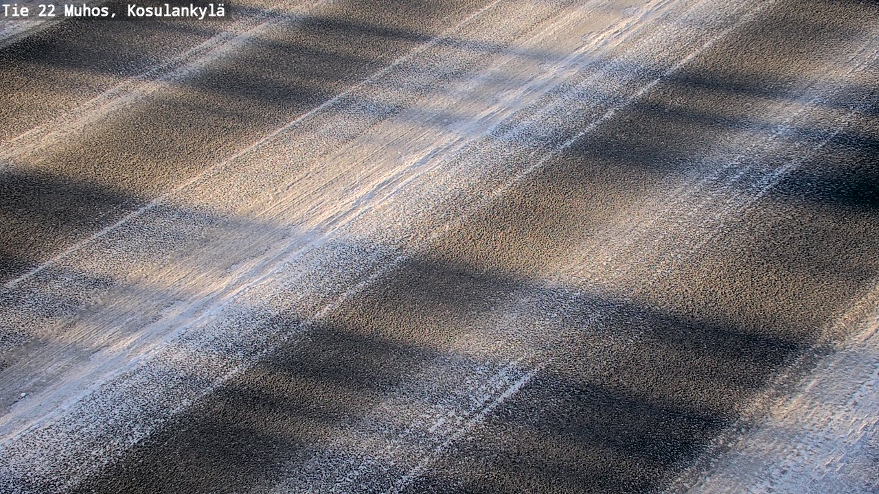 Weather Camera Image Road 22 Muhos, Kosulankylä, Muhos, Pohjois-Pohjanmaa