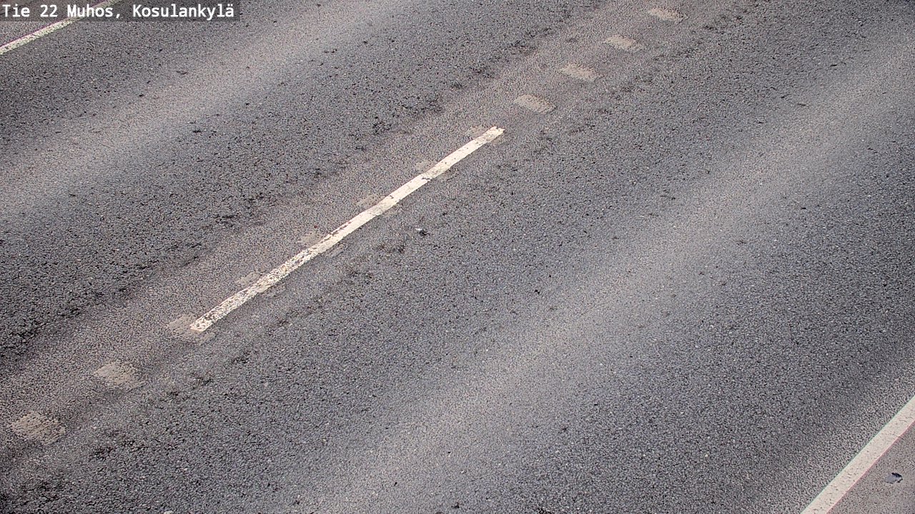 Weather Camera Image Väg 22 Muhos, Kosulankylä, Muhos, Pohjois-Pohjanmaa