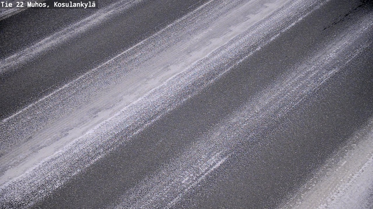 Weather Camera Image Road 22 Muhos, Kosulankylä, Muhos, Pohjois-Pohjanmaa
