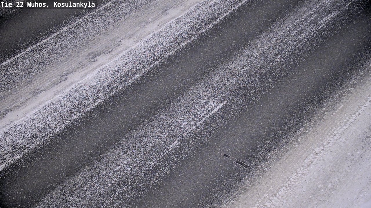 Weather Camera Image Väg 22 Muhos, Kosulankylä, Muhos, Pohjois-Pohjanmaa