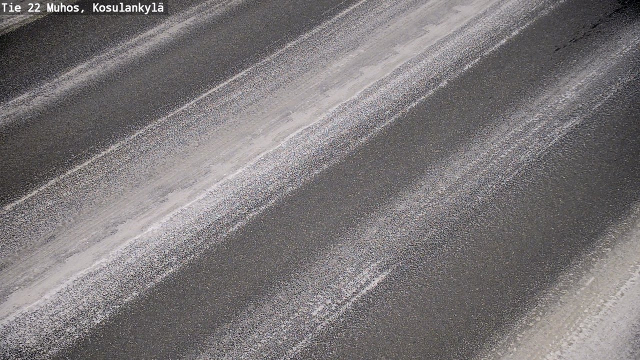 Weather Camera Image Road 22 Muhos, Kosulankylä, Muhos, Pohjois-Pohjanmaa