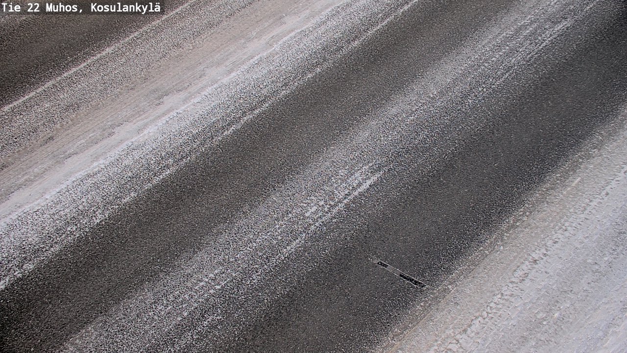 Weather Camera Image Road 22 Muhos, Kosulankylä, Muhos, Pohjois-Pohjanmaa