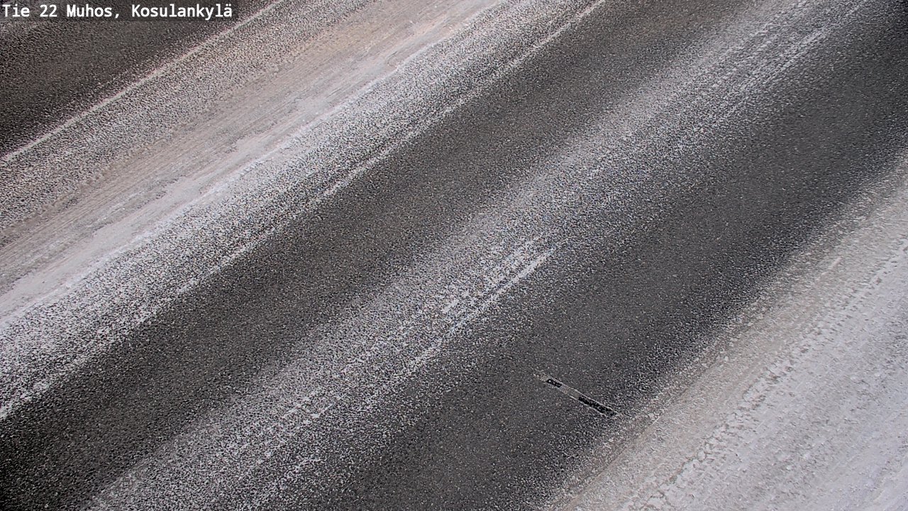 Weather Camera Image Road 22 Muhos, Kosulankylä, Muhos, Pohjois-Pohjanmaa