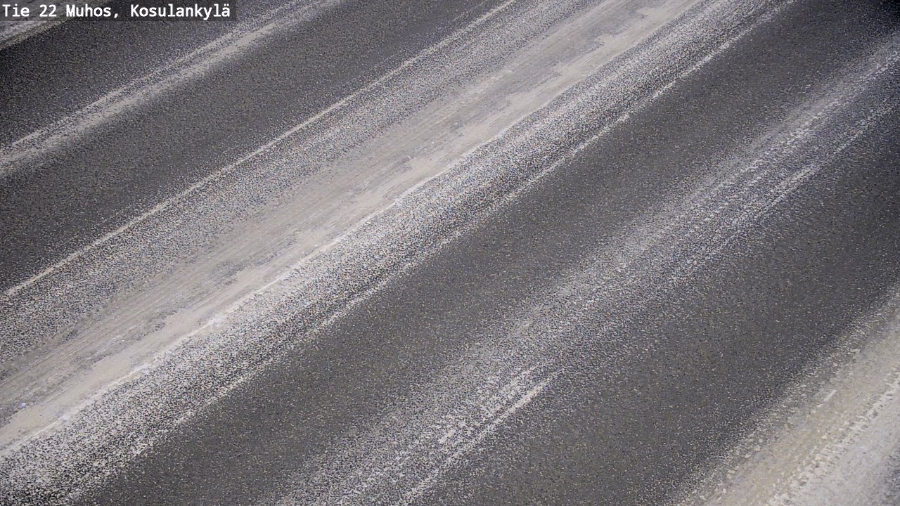 Weather Camera Image Road 22 Muhos, Kosulankylä, Muhos, Pohjois-Pohjanmaa