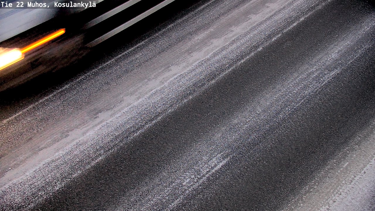 Weather Camera Image Road 22 Muhos, Kosulankylä, Muhos, Pohjois-Pohjanmaa
