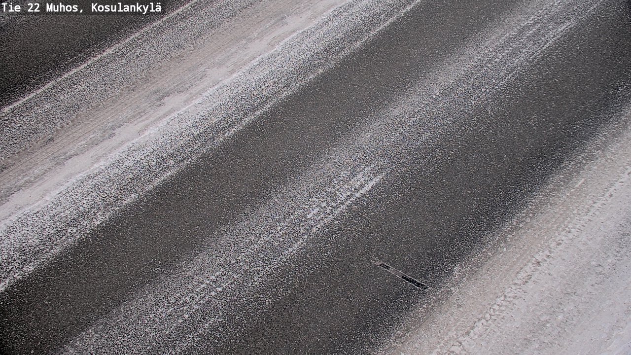 Weather Camera Image Road 22 Muhos, Kosulankylä, Muhos, Pohjois-Pohjanmaa