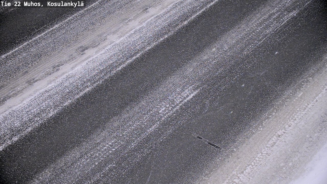 Weather Camera Image Väg 22 Muhos, Kosulankylä, Muhos, Pohjois-Pohjanmaa