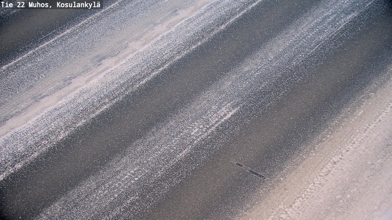 Weather Camera Image Väg 22 Muhos, Kosulankylä, Muhos, Pohjois-Pohjanmaa