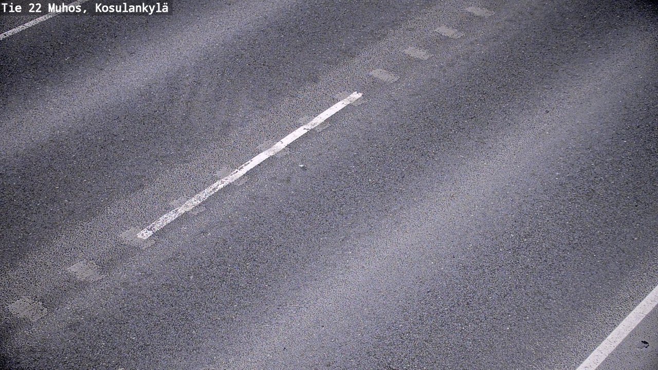 Weather Camera Image Väg 22 Muhos, Kosulankylä, Muhos, Pohjois-Pohjanmaa