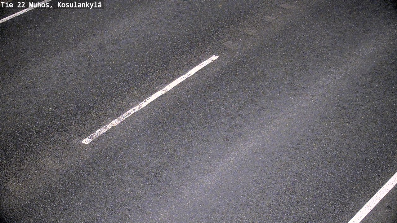 Weather Camera Image Väg 22 Muhos, Kosulankylä, Muhos, Pohjois-Pohjanmaa
