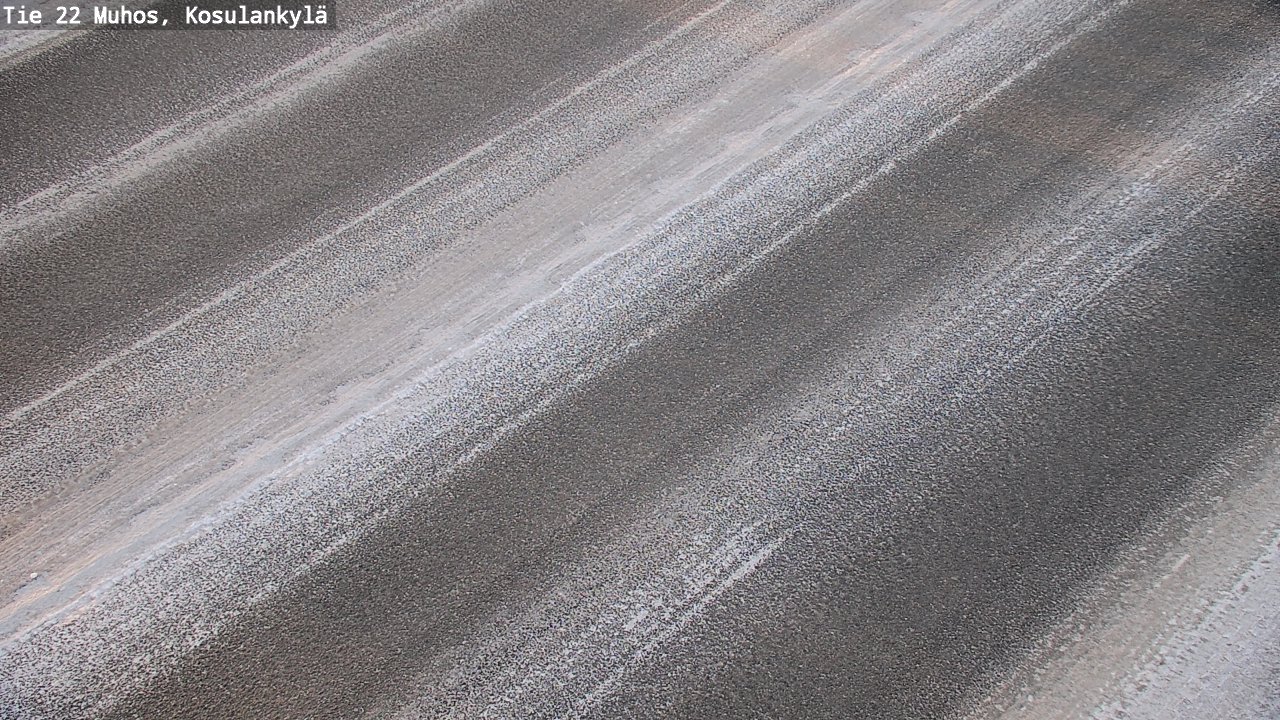 Weather Camera Image Road 22 Muhos, Kosulankylä, Muhos, Pohjois-Pohjanmaa