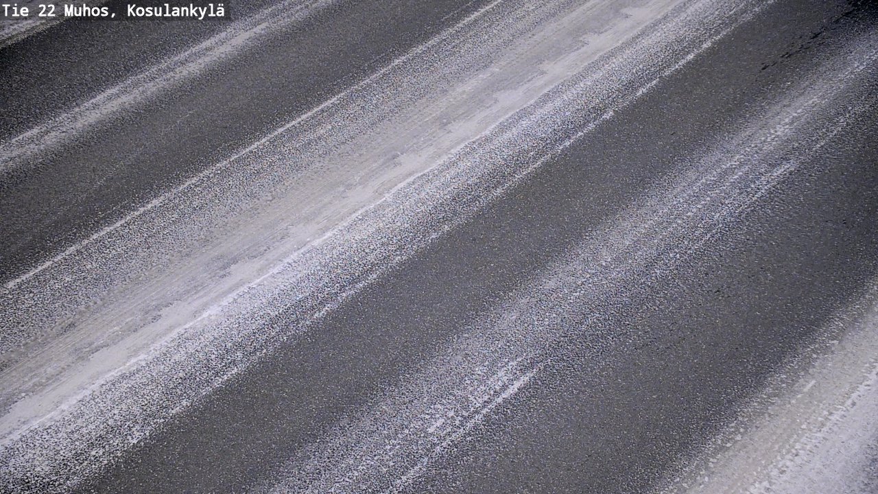 Weather Camera Image Väg 22 Muhos, Kosulankylä, Muhos, Pohjois-Pohjanmaa