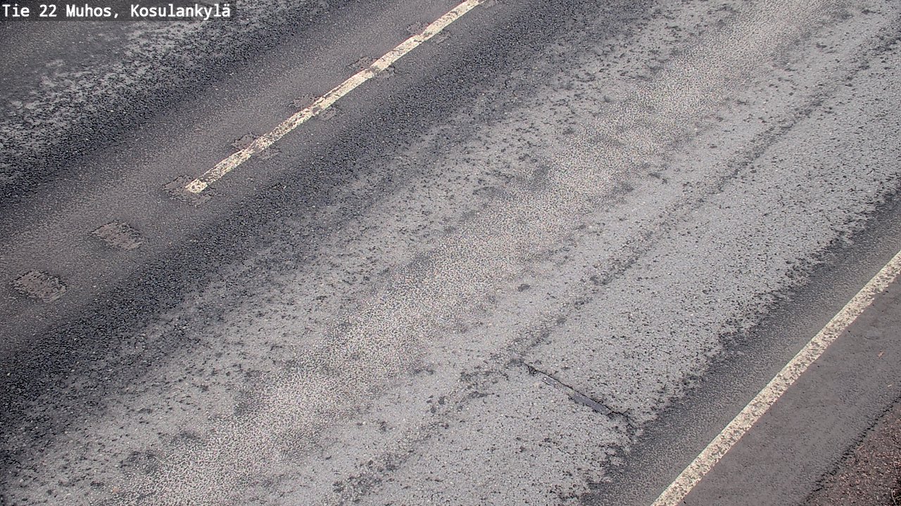 Weather Camera Image Väg 22 Muhos, Kosulankylä, Muhos, Pohjois-Pohjanmaa