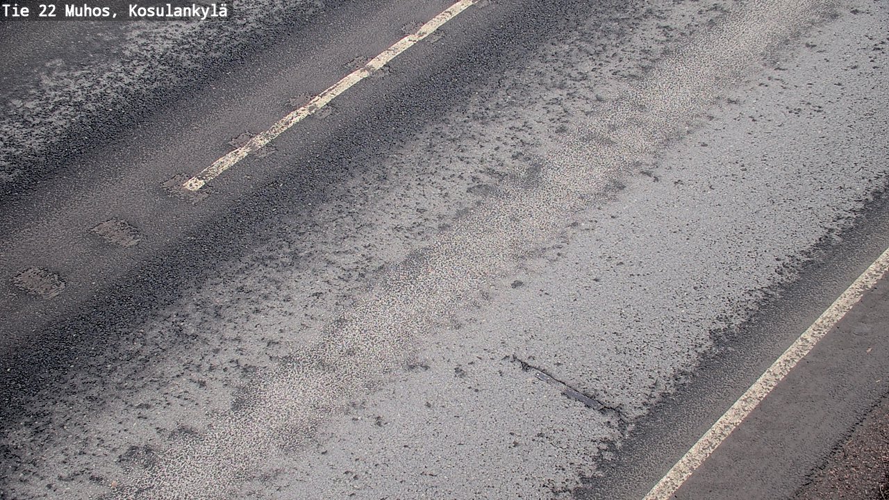 Weather Camera Image Väg 22 Muhos, Kosulankylä, Muhos, Pohjois-Pohjanmaa