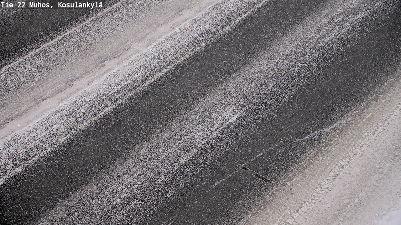 Weather Camera Image Väg 22 Muhos, Kosulankylä, Muhos, Pohjois-Pohjanmaa