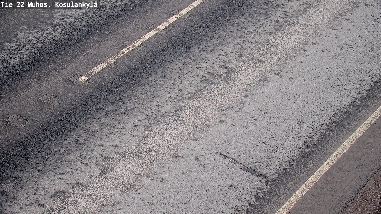 Weather Camera Image Väg 22 Muhos, Kosulankylä, Muhos, Pohjois-Pohjanmaa