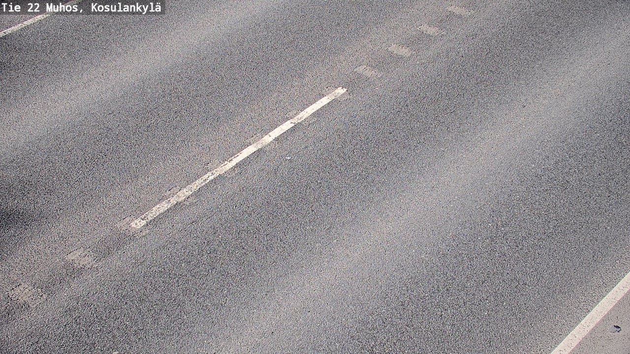 Weather Camera Image Väg 22 Muhos, Kosulankylä, Muhos, Pohjois-Pohjanmaa