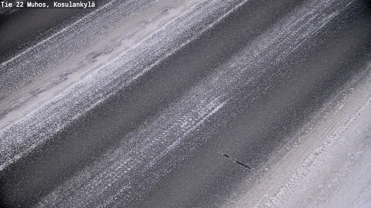 Weather Camera Image Väg 22 Muhos, Kosulankylä, Muhos, Pohjois-Pohjanmaa