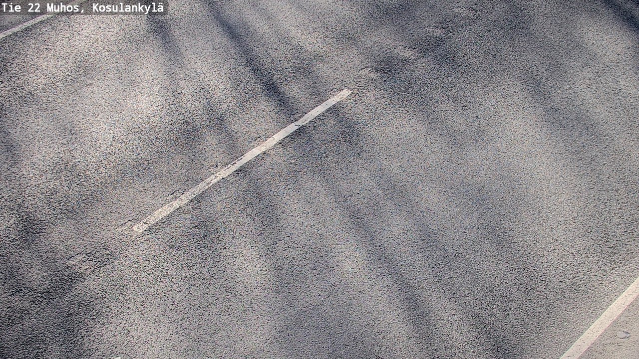 Weather Camera Image Väg 22 Muhos, Kosulankylä, Muhos, Pohjois-Pohjanmaa
