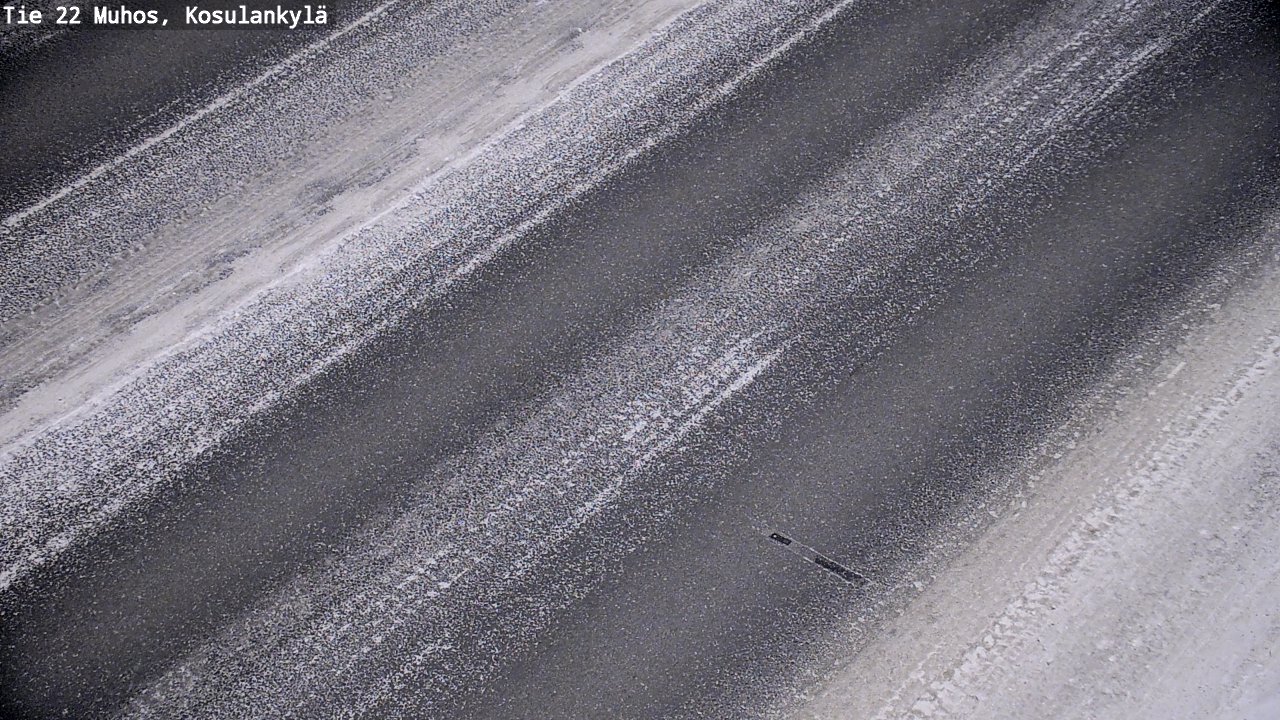 Weather Camera Image Väg 22 Muhos, Kosulankylä, Muhos, Pohjois-Pohjanmaa