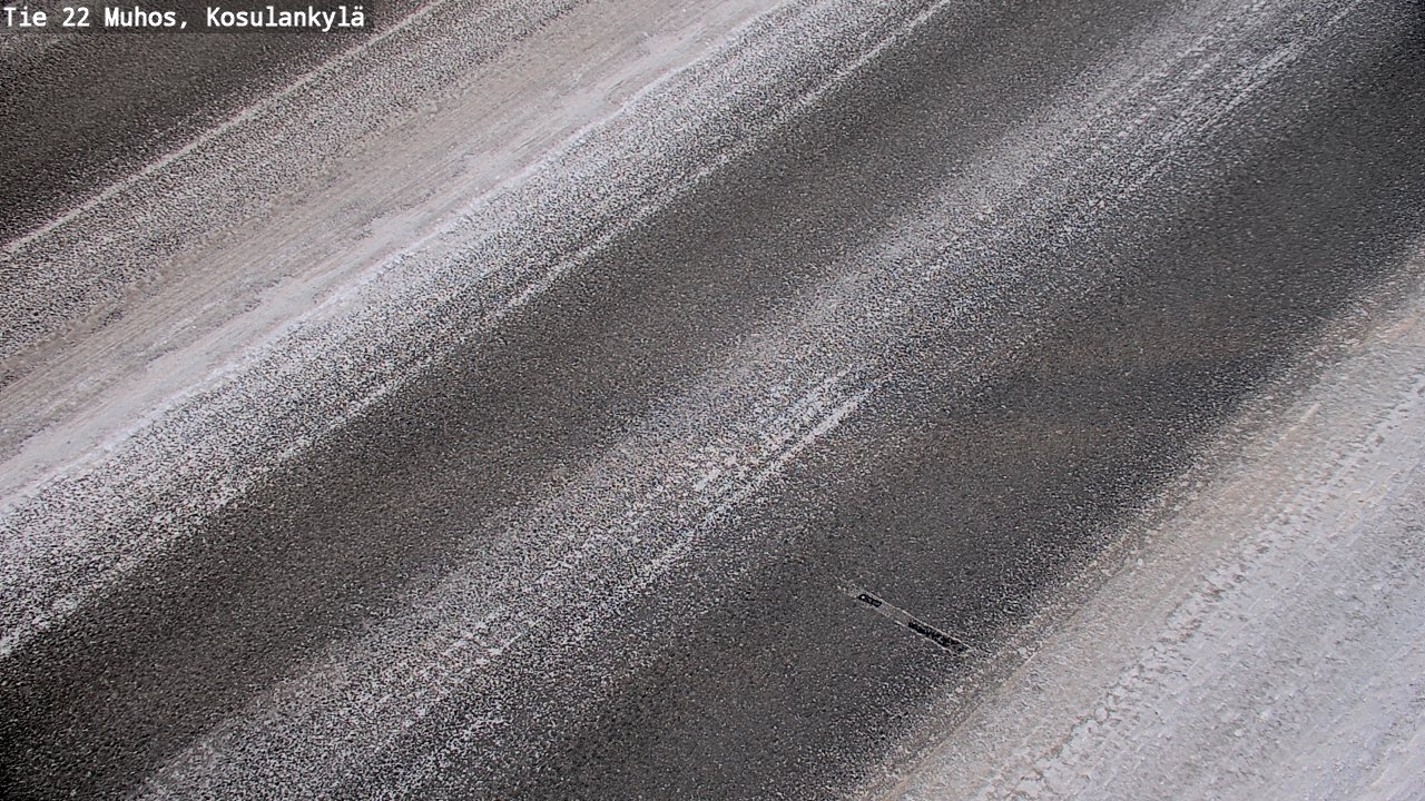 Weather Camera Image Road 22 Muhos, Kosulankylä, Muhos, Pohjois-Pohjanmaa