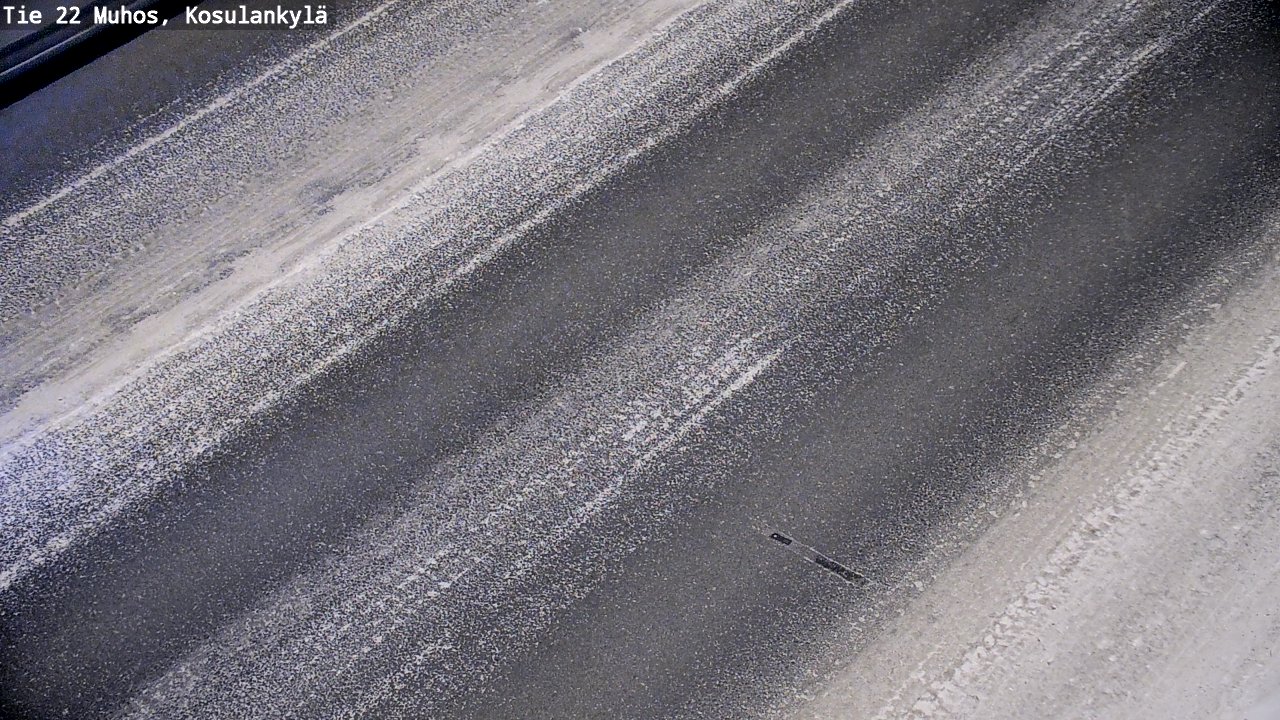 Weather Camera Image Väg 22 Muhos, Kosulankylä, Muhos, Pohjois-Pohjanmaa