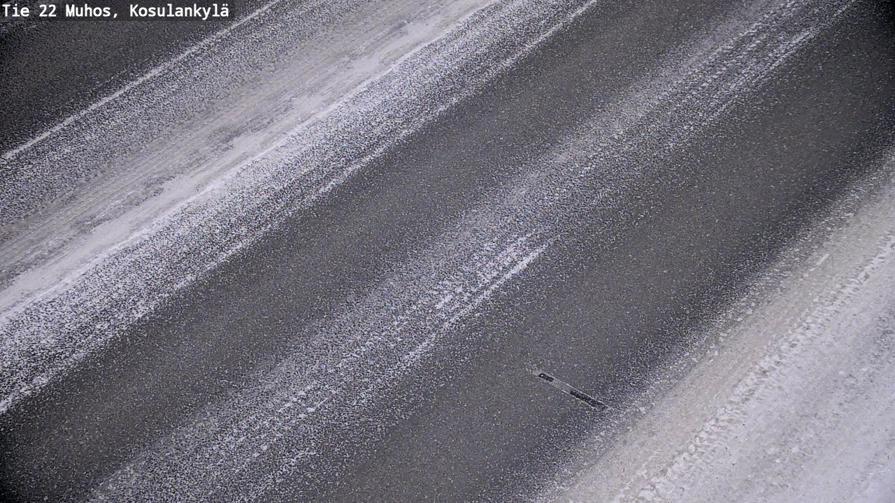 Weather Camera Image Road 22 Muhos, Kosulankylä, Muhos, Pohjois-Pohjanmaa