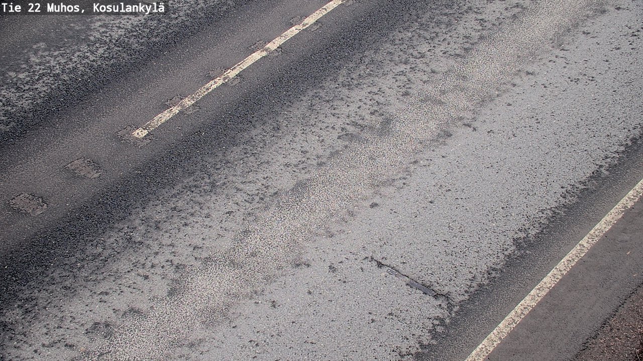 Weather Camera Image Väg 22 Muhos, Kosulankylä, Muhos, Pohjois-Pohjanmaa