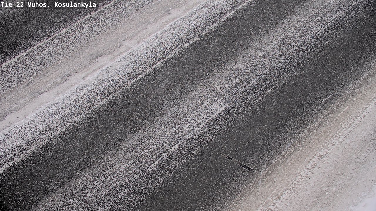 Weather Camera Image Väg 22 Muhos, Kosulankylä, Muhos, Pohjois-Pohjanmaa