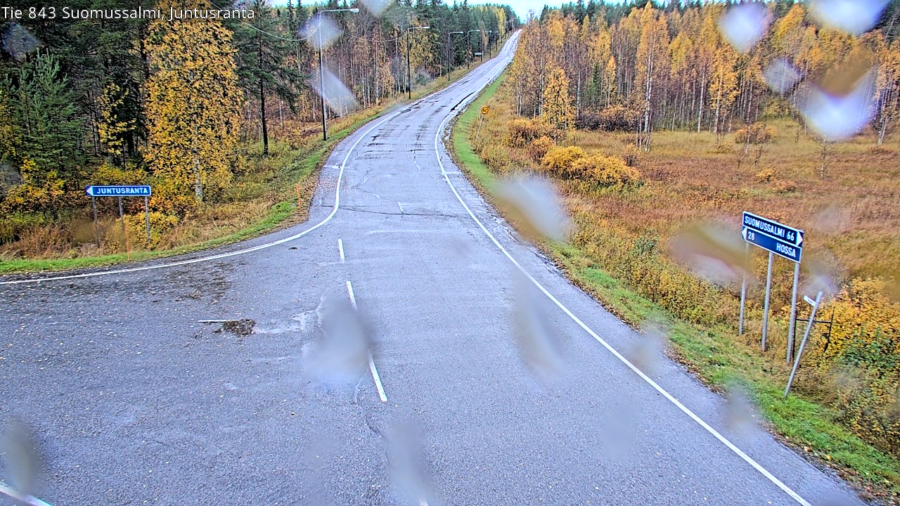 Weather Camera Image Road 843 Suomussalmi, Juntusranta, Suomussalmi, Kainuu