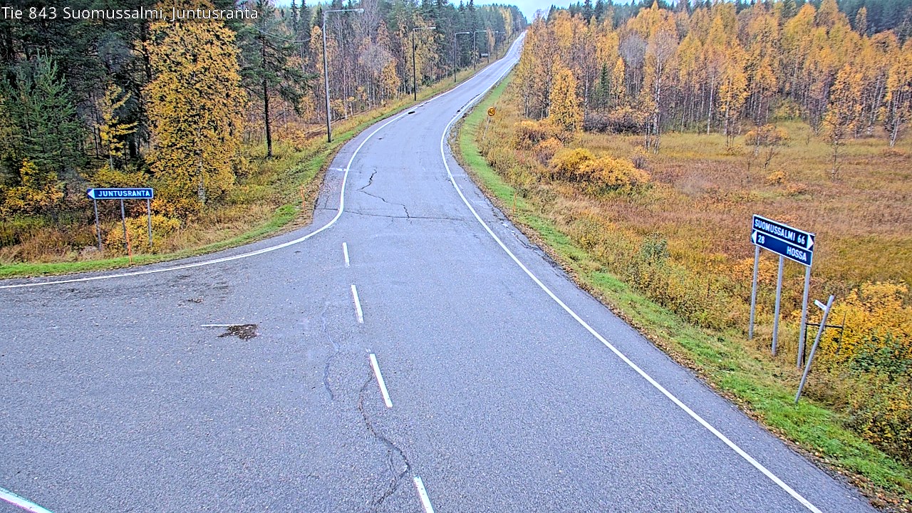Kelikamerat Kuva Tie 843 Suomussalmi, Juntusranta, Suomussalmi, Kainuu