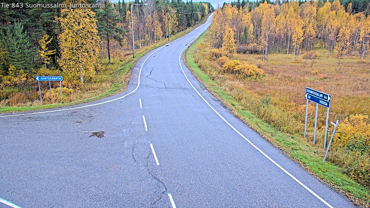 Kelikamerat Kuva Tie 843 Suomussalmi, Juntusranta, Suomussalmi, Kainuu