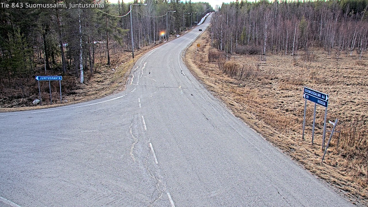 Kelikamerat Kuva Tie 843 Suomussalmi, Juntusranta, Suomussalmi, Kainuu