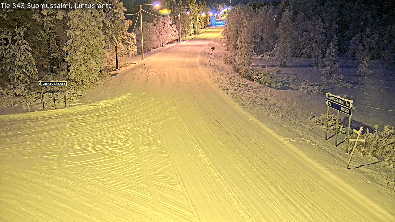 Kelikamerat Kuva Tie 843 Suomussalmi, Juntusranta, Suomussalmi, Kainuu