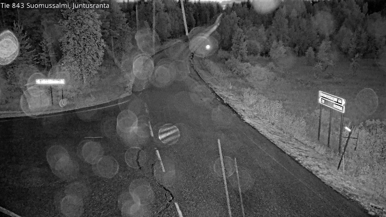 Kelikamerat Kuva Tie 843 Suomussalmi, Juntusranta, Suomussalmi, Kainuu