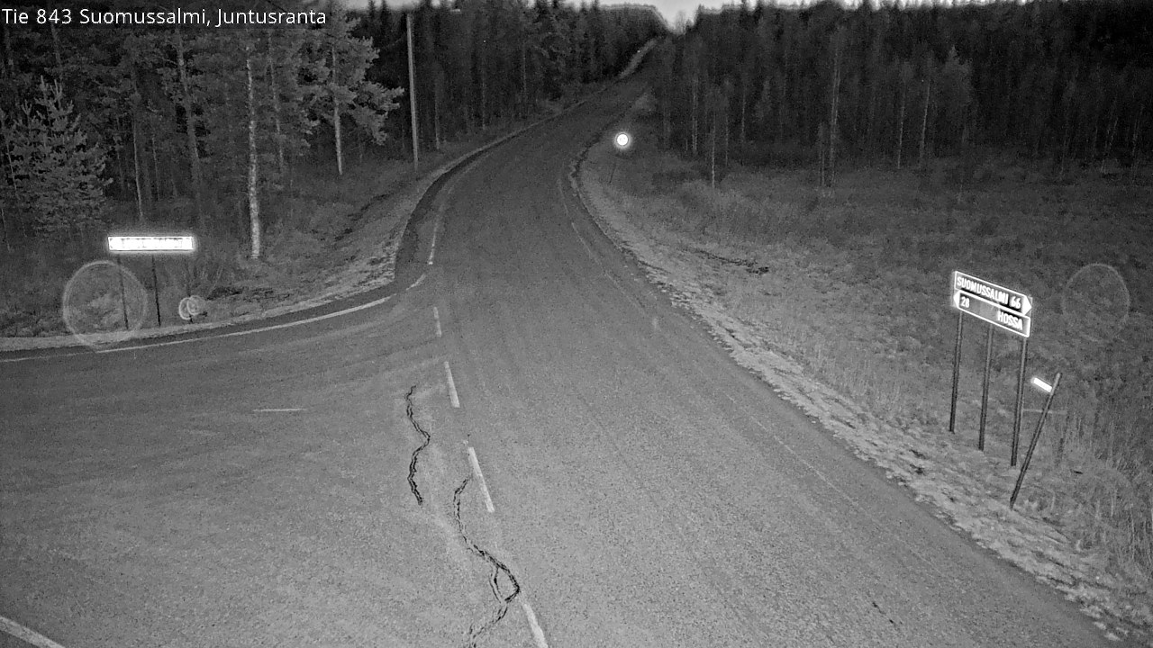 Kelikamerat Kuva Tie 843 Suomussalmi, Juntusranta, Suomussalmi, Kainuu